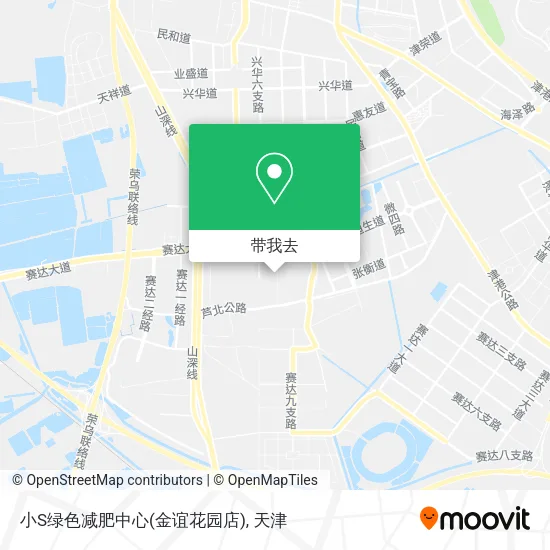 小S绿色减肥中心(金谊花园店)地图