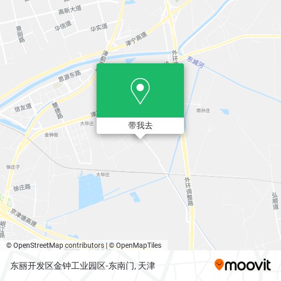 东丽开发区金钟工业园区-东南门地图