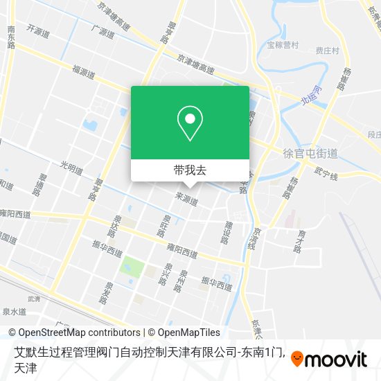 艾默生过程管理阀门自动控制天津有限公司-东南1门地图