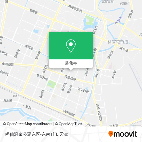 栖仙温泉公寓东区-东南1门地图