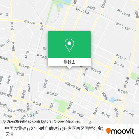 中国农业银行24小时自助银行(开发区西区国祥公寓)地图