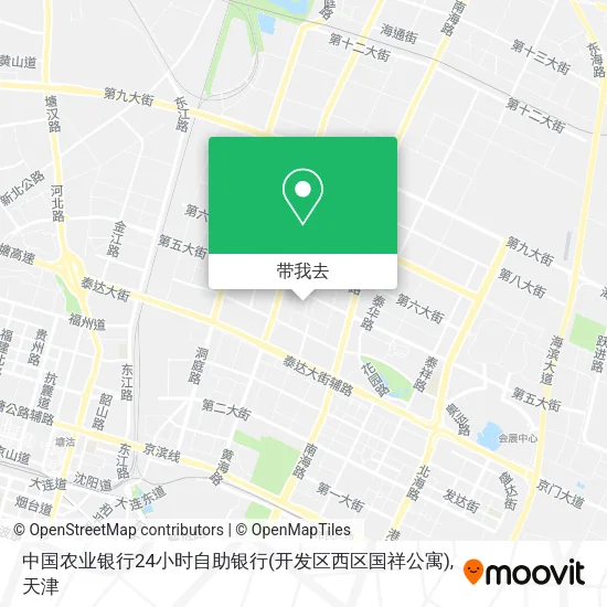 中国农业银行24小时自助银行(开发区西区国祥公寓)地图