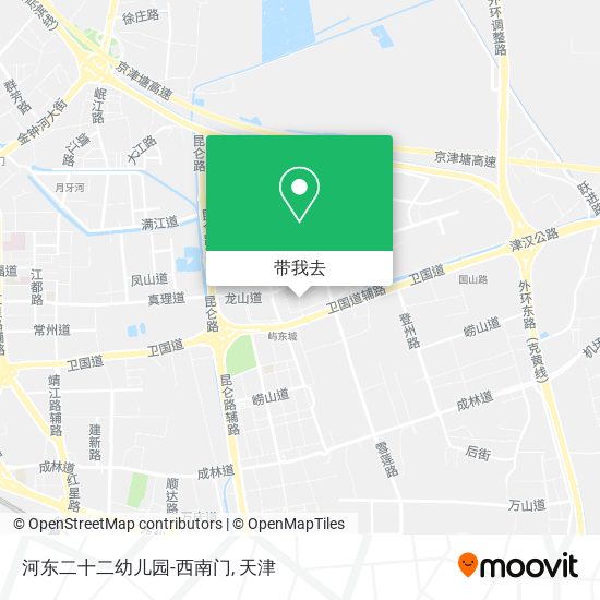 河东二十二幼儿园-西南门地图