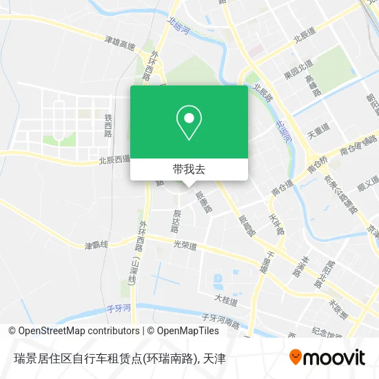 瑞景居住区自行车租赁点(环瑞南路)地图