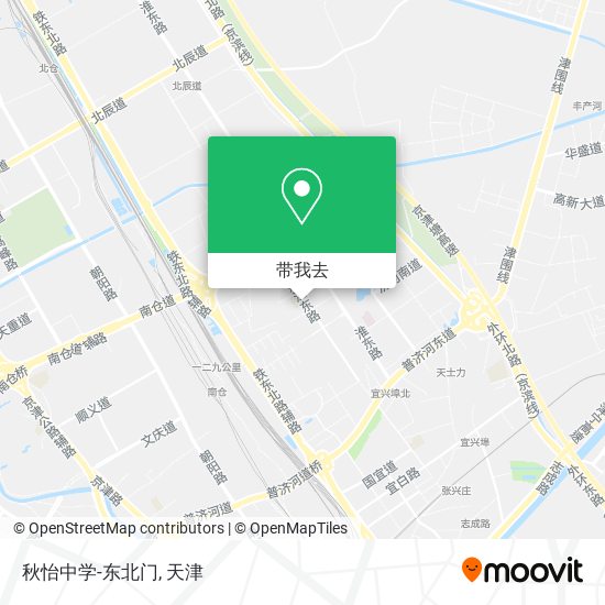 秋怡中学-东北门地图