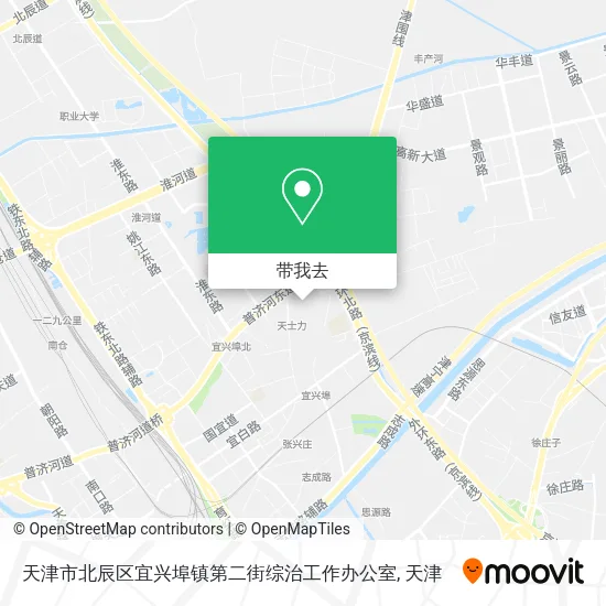 天津市北辰区宜兴埠镇第二街综治工作办公室地图