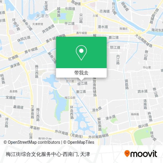梅江街综合文化服务中心-西南门地图