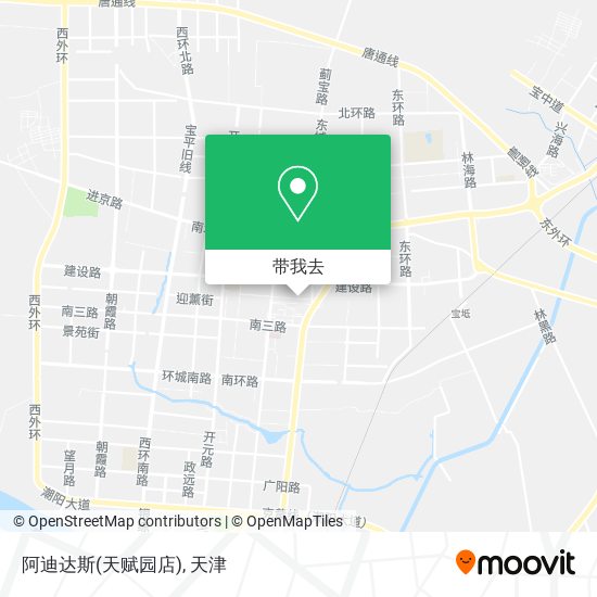 阿迪达斯(天赋园店)地图