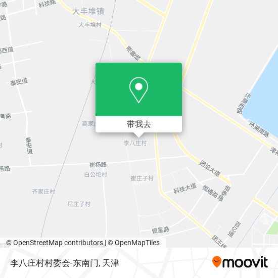 李八庄村村委会-东南门地图