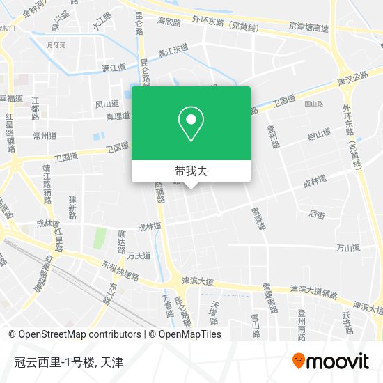 冠云西里-1号楼地图