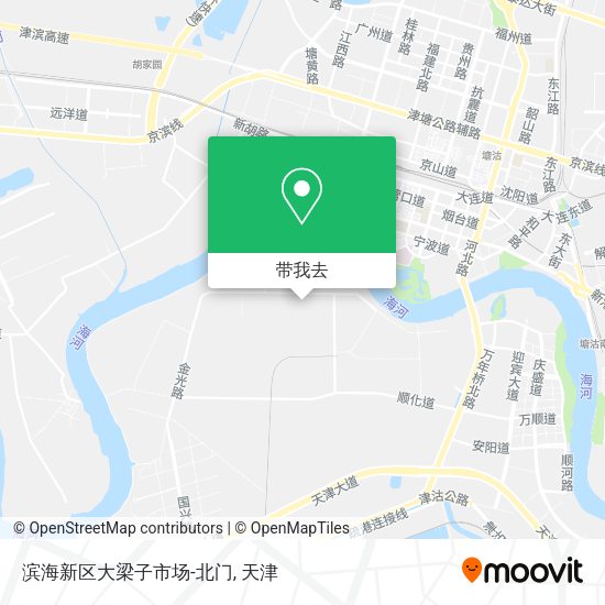 滨海新区大梁子市场-北门地图