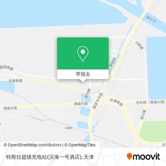 特斯拉超级充电站(滨海一号酒店)地图