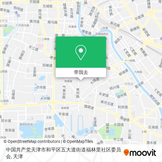 中国共产党天津市和平区五大道街道福林里社区委员会地图