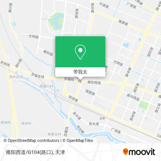 雍阳西道/G104(路口)地图