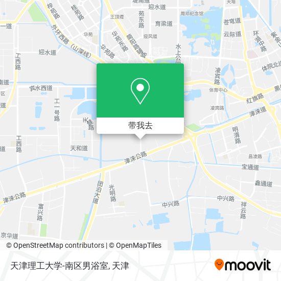 天津理工大学-南区男浴室地图