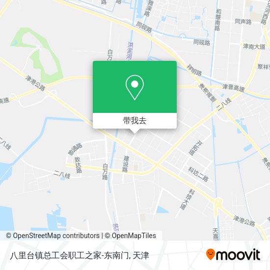八里台镇总工会职工之家-东南门地图
