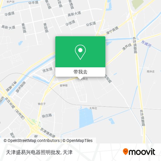 天津盛易兴电器照明批发地图
