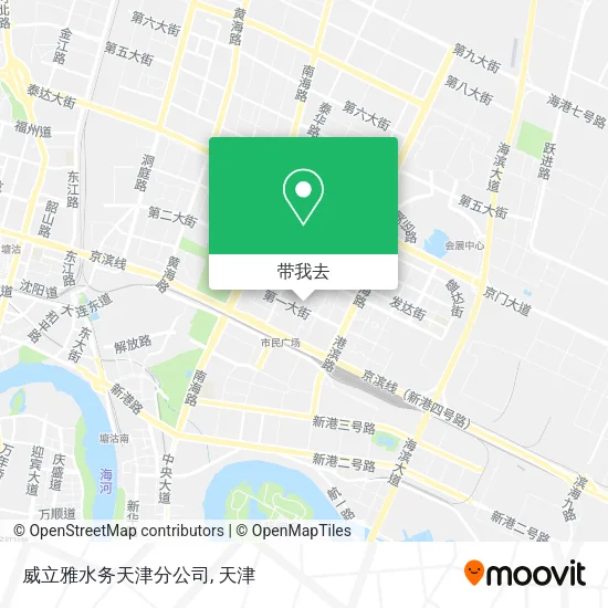 威立雅水务天津分公司地图