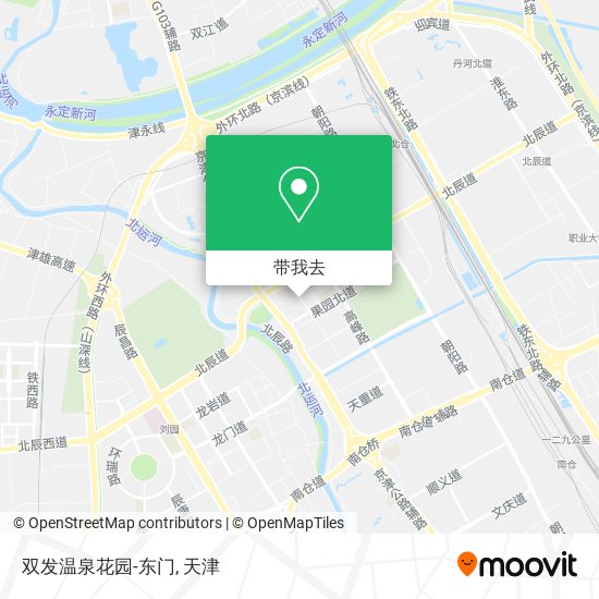 双发温泉花园-东门地图