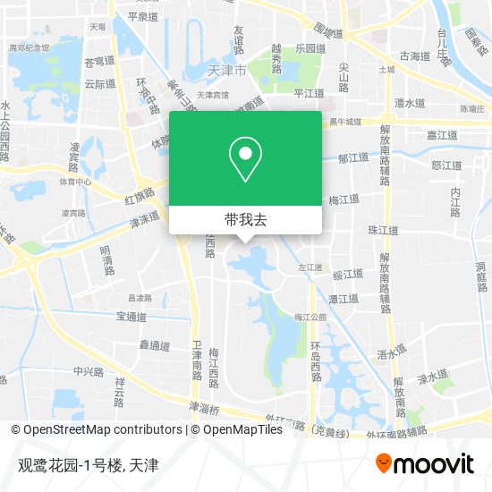观鹭花园-1号楼地图