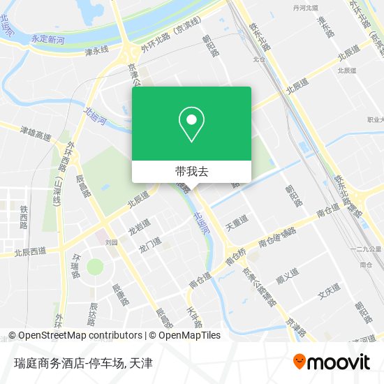 瑞庭商务酒店-停车场地图