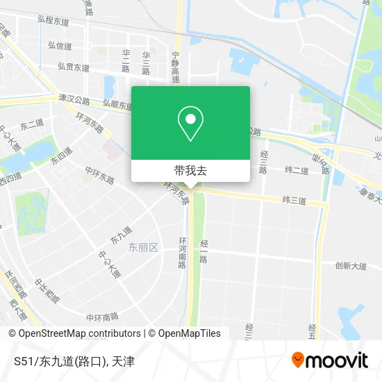 S51/东九道(路口)地图