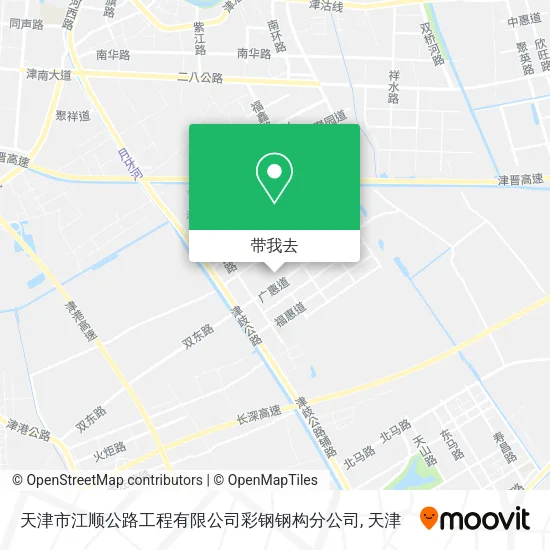 天津市江顺公路工程有限公司彩钢钢构分公司地图