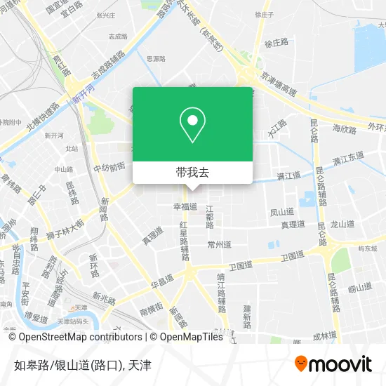 如皋路/银山道(路口)地图