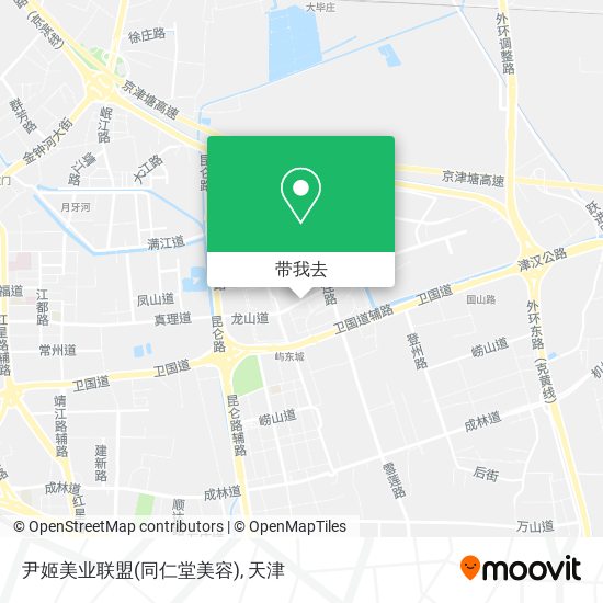 尹姬美业联盟(同仁堂美容)地图
