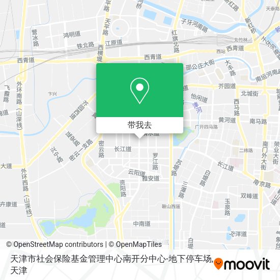 天津市社会保险基金管理中心南开分中心-地下停车场地图