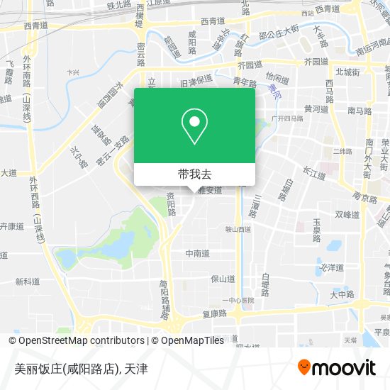 美丽饭庄(咸阳路店)地图