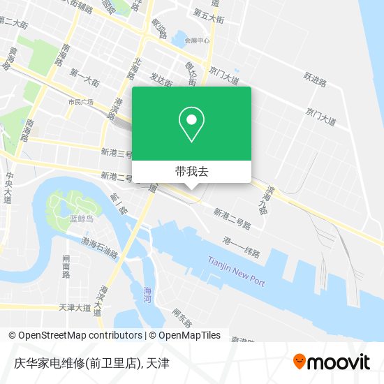 庆华家电维修(前卫里店)地图