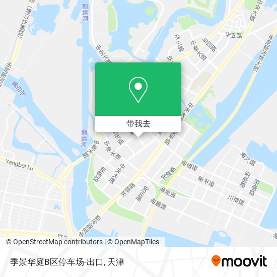 季景华庭B区停车场-出口地图