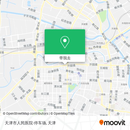 天津市人民医院-停车场地图