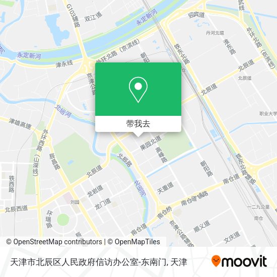 天津市北辰区人民政府信访办公室-东南门地图