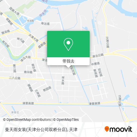 曼天雨女装(天津分公司双桥分店)地图