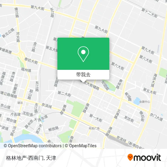 格林地产-西南门地图