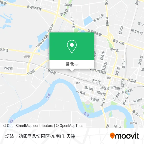 塘沽一幼四季风情园区-东南门地图