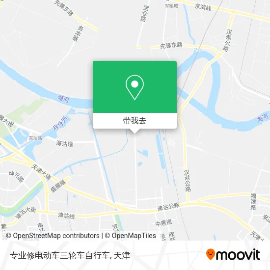专业修电动车三轮车自行车地图