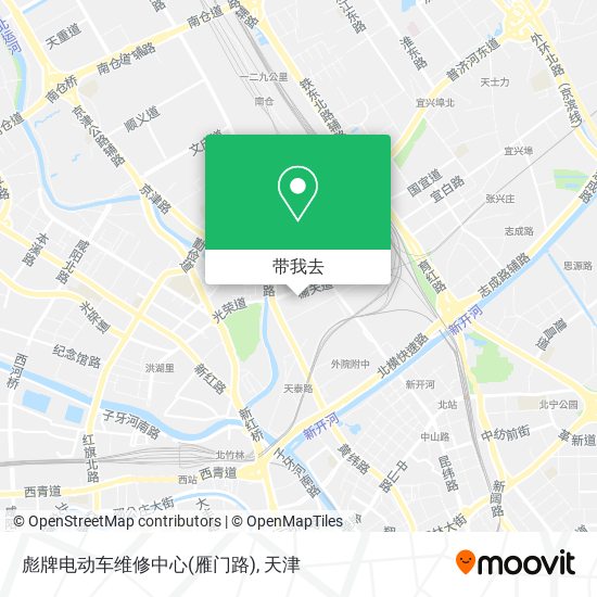 彪牌电动车维修中心(雁门路)地图