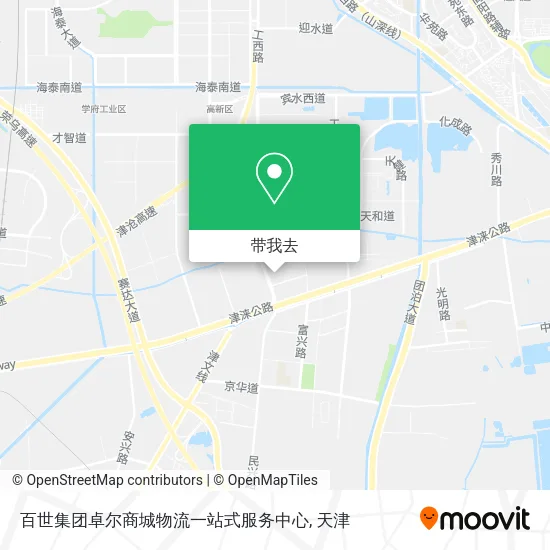 百世集团卓尔商城物流一站式服务中心地图