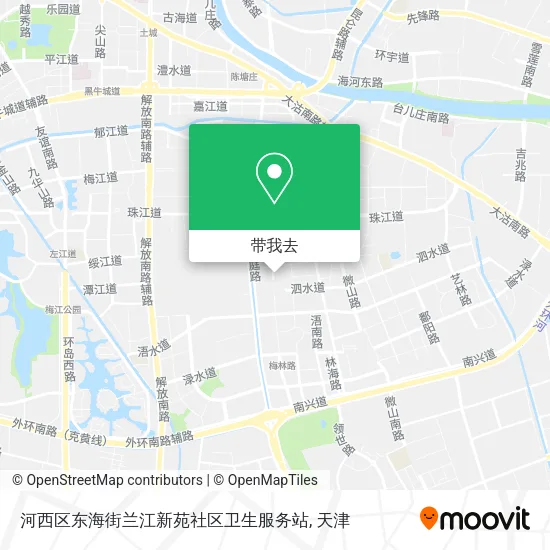 河西区东海街兰江新苑社区卫生服务站地图