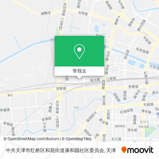 中共天津市红桥区和苑街道康和园社区委员会地图