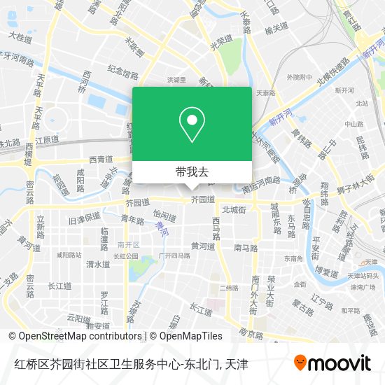 红桥区芥园街社区卫生服务中心-东北门地图