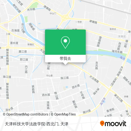 天津科技大学法政学院-西北门地图