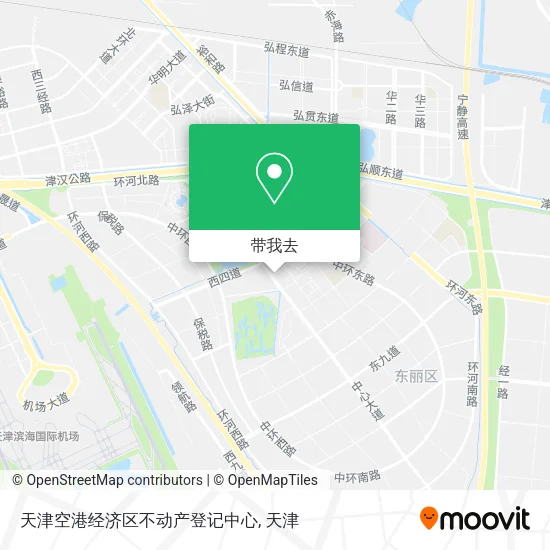 天津空港经济区不动产登记中心地图