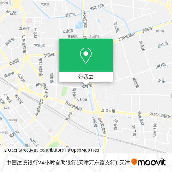 中国建设银行24小时自助银行(天津万东路支行)地图