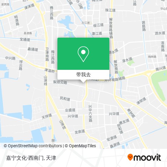 嘉宁文化-西南门地图