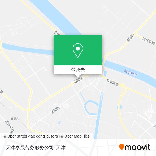 天津泰晟劳务服务公司地图