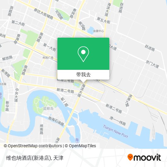 维也纳酒店(新港店)地图